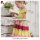 Wholesale flutter sleeve smocked kids dress